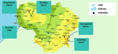 Žemėlapio vaizdas su skirtingais aukščiais ir vandens virimo temperatūromis