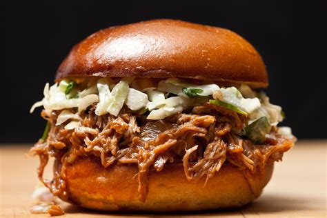 pulled pork in a bun