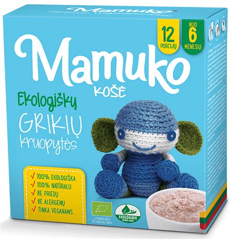 Mamuko košių pakuotės pavyzdžiai