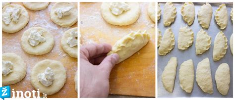 pasiruošti pyragėliai su obuoliais ir varške