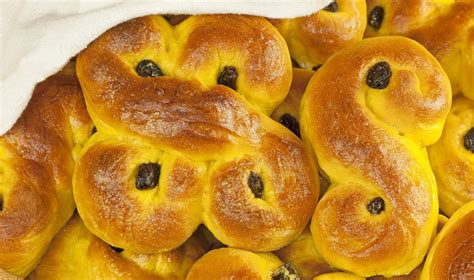 Švedijos lussekatter šafrano bandelės