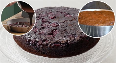 Šokoladinis pyragas su burokėliais ir spanguolėmis