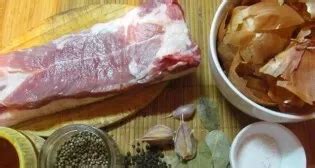 Ingredientų rinkinys troškintiems kiaulienos žandams