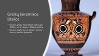 Senovės graikų keramika su aguonų atvaizdais
