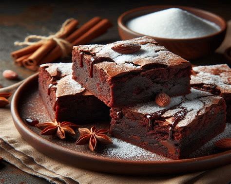 Klasikinis šokoladinis „Brownie“ su cukraus pudra