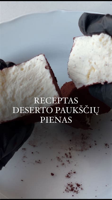 Pagrindiniai Paukščių Pieno torto ingredientai