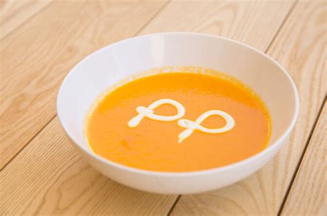 Trintos morkų sriubos tekstūra