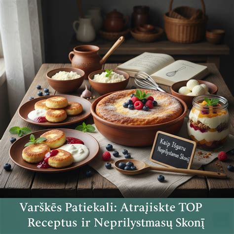 Varškės desertų idėjos ir patarimai