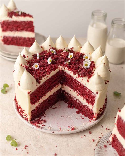 Red Velvet torto pjūvis
