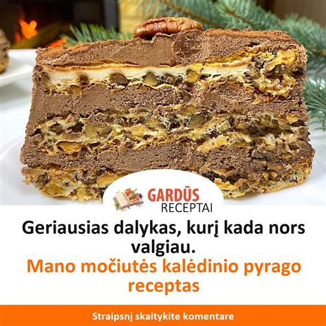 Neringos kalėdinio pyrago ingredientai