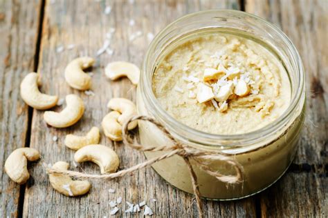 Anakardžių ir kokosų kremų ingredientai