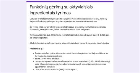 Eliksyrų gamybos eigos schema su ingredientais