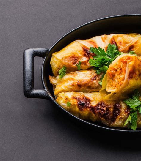 Balandėliai su kopūstų lapais