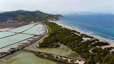Ses Salines gamtos parko druskos lagūnos