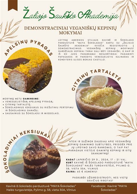 Veganiškų kepinių įvairovė