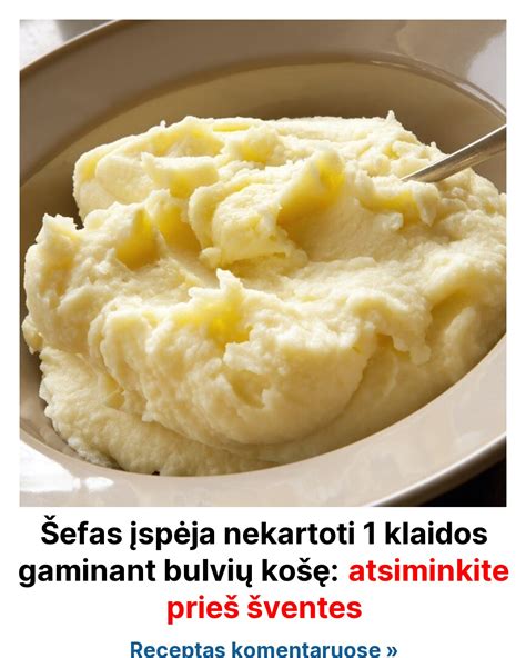 Procesas gaminant bulvių košę