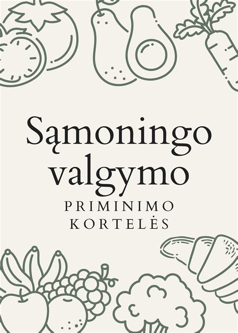 Sąmoningo valgymo iliustracija
