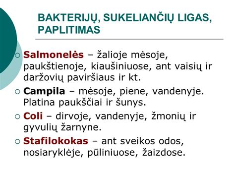 Bakterijų plitimas žalioje mėsoje