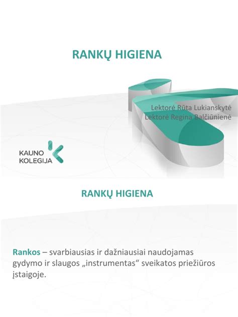 Tinkamos rankų higienos svarba virtuvėje