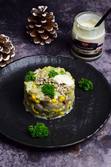 Gourmet patiekalas: silkė su bulvytėmis ir avokadu