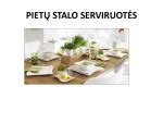 Gedulingų pietų stalo serviruotė