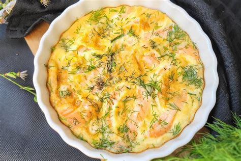 Omletas su lašiša orkaitėje