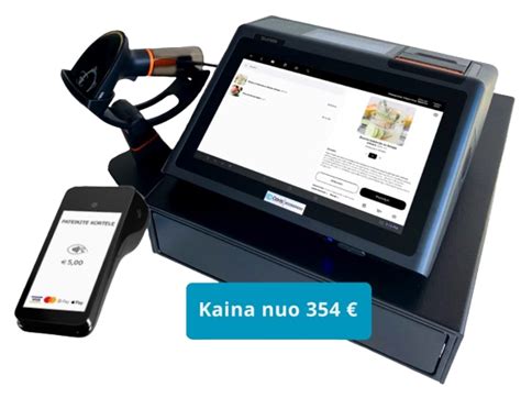 Kasos sistemos ir kortelių skaitytuvo integracija