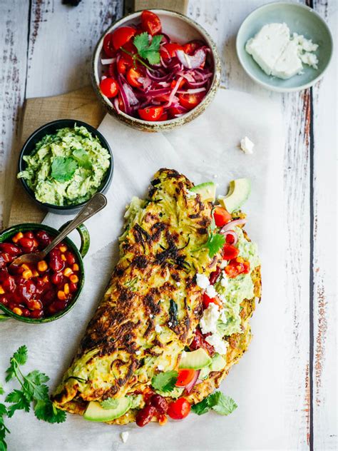 Nidos Degutienės bulvių ir cukinijų blynas su Tex Mex priedais