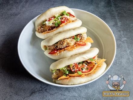 Azijietiškos Bao bandelės su įdaru