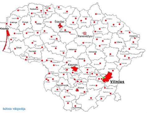 Lietuvos maisto pramonės žemėlapis