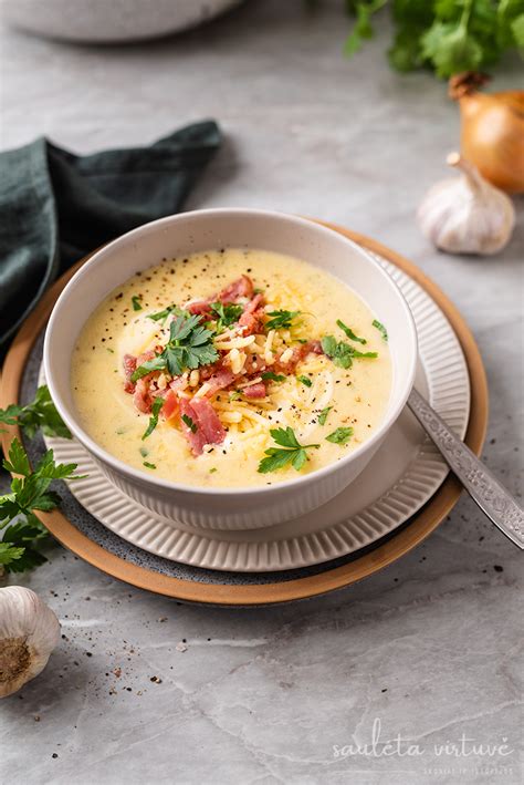 Čederio sūrio sriuba