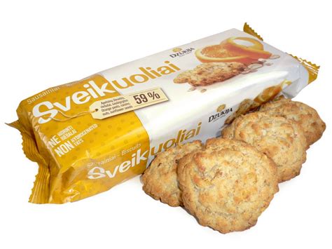 Sausainių „SVEIKUOLIAI” su apelsino žievelėmis pakuotė