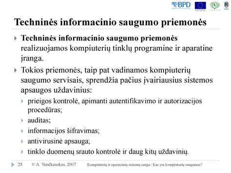 saugumo priemonės duomenų apsaugai