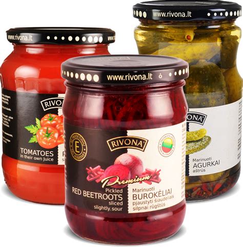 Įvairūs konservuoti produktai stiklainiuose