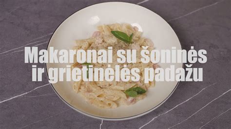 Ingredientų makaronams su smidrais vizualizacija