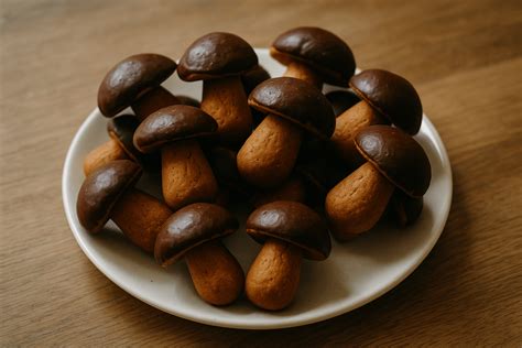 Įvairūs ingredientai grybukų tešlai