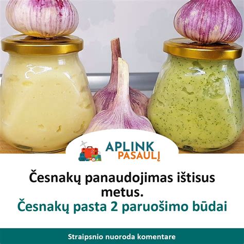 Česnakų pasta žiemai
