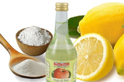 Citrina ir soda, naudojamos natūralioms valymo priemonėms