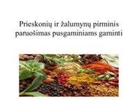 Įvairūs prieskoniai ir žalumynai