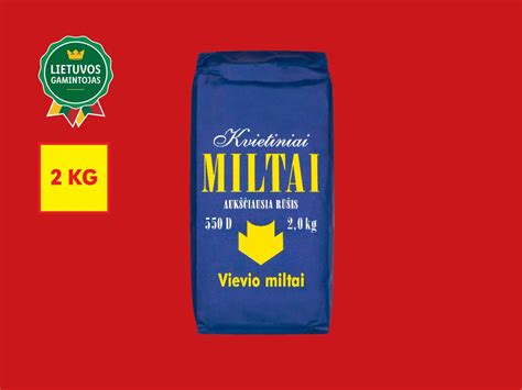 Skirtingų rūšių miltai pakuotėse