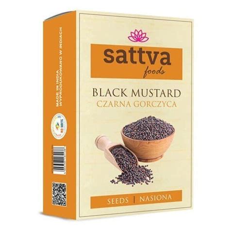 Juodųjų garstyčių sėklos iš arti