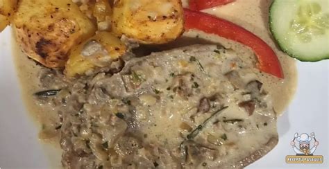 Jautienos kepsnys su baravykų padažu