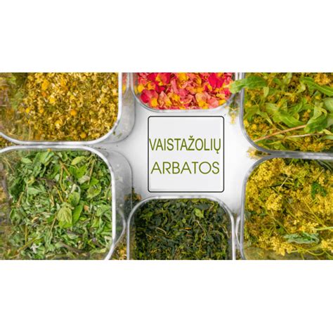 natūralios vaistažolės ir arbatos