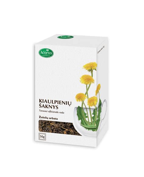 Kiaulpienių arbata puodelyje