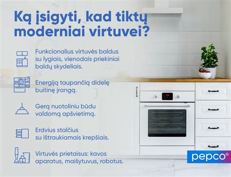 Šiuolaikinė virtuvė su elektriniais prietaisais