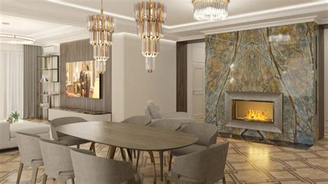 Prabangus restorano interjeras su Versace indais