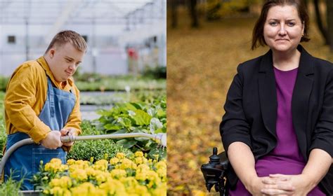 Žmonės su negalia dirbantys virtuvėje arba restorane