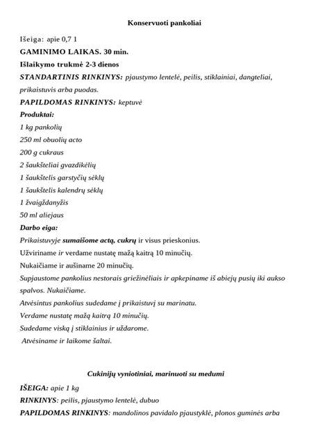 Marinavimo ingredientų pasiruošimas