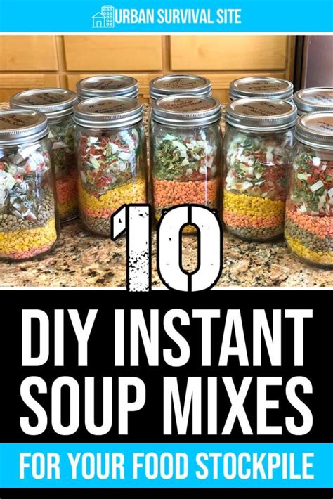 Homemade instant soup jar