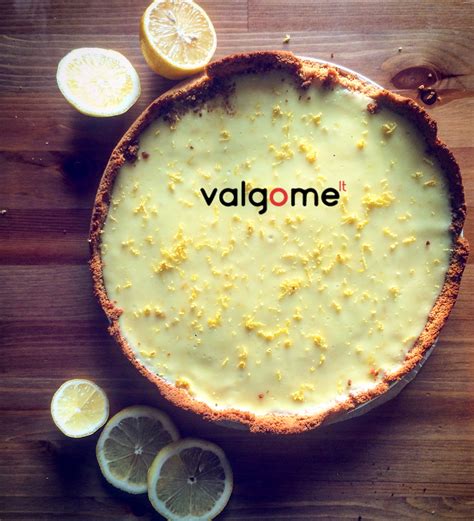 Citrininis tartas su kondensuotu pienu